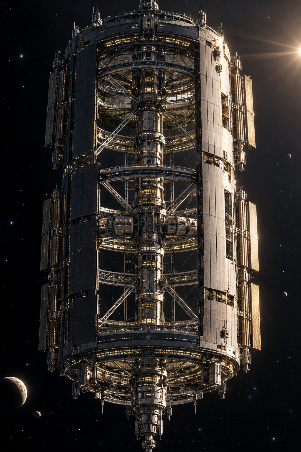 Hypothetical alien orbital megastructure